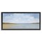 Stupell Industries Beach Clouds Landscape Framed Floater Canvas Wall Art